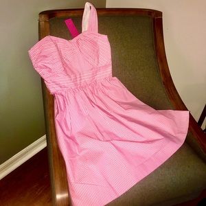 Lily Pulitzer white and pink striped dress